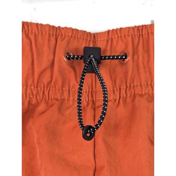 NIKE Nylon Cargo Shorts Sporty Athletic Wide Leg Pumpkin Spice Quick Dry Large - Picture 3 of 8